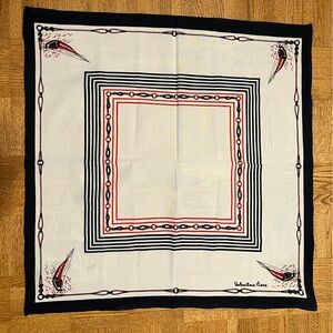 🌸 Valentina Fiore Elegant Scarf with Black and Red Accents (3 for $25)